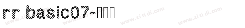 rr basic07字体转换